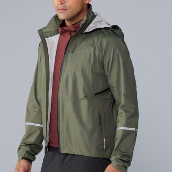 NWT! REI Co-op Junction Hooded Cycling Rain Jacket Asparagus/X-Large - Picture 3 of 16